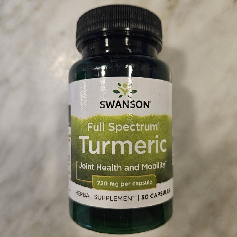 Swanson Turmeric/Curcumin Kunyit Organik 720mg Vitamin/Suplemen Liver Lambung 30 caps EXP 06/26 Ori USA 100/240caps EXP 08/26