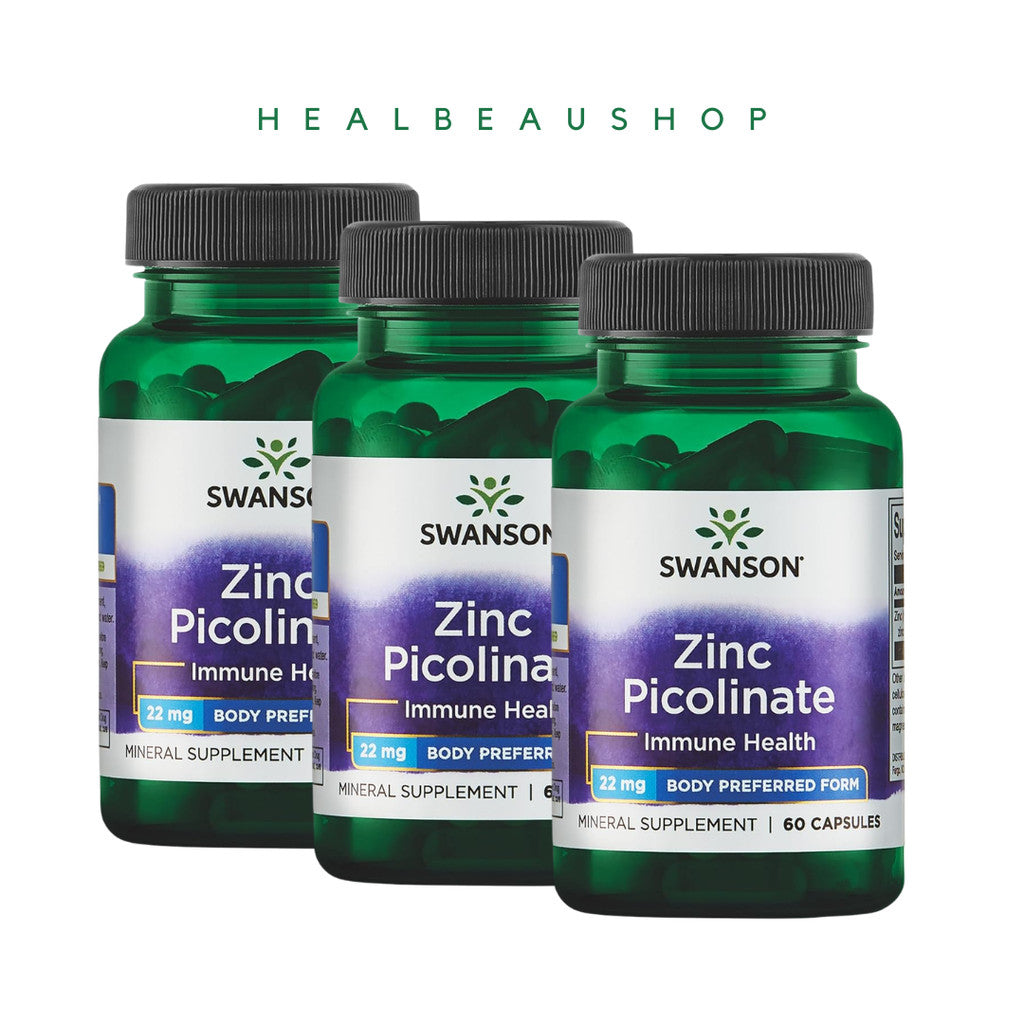 Swanson Zinc Picolinate 22 dan 50 mg Isi 60 Caps