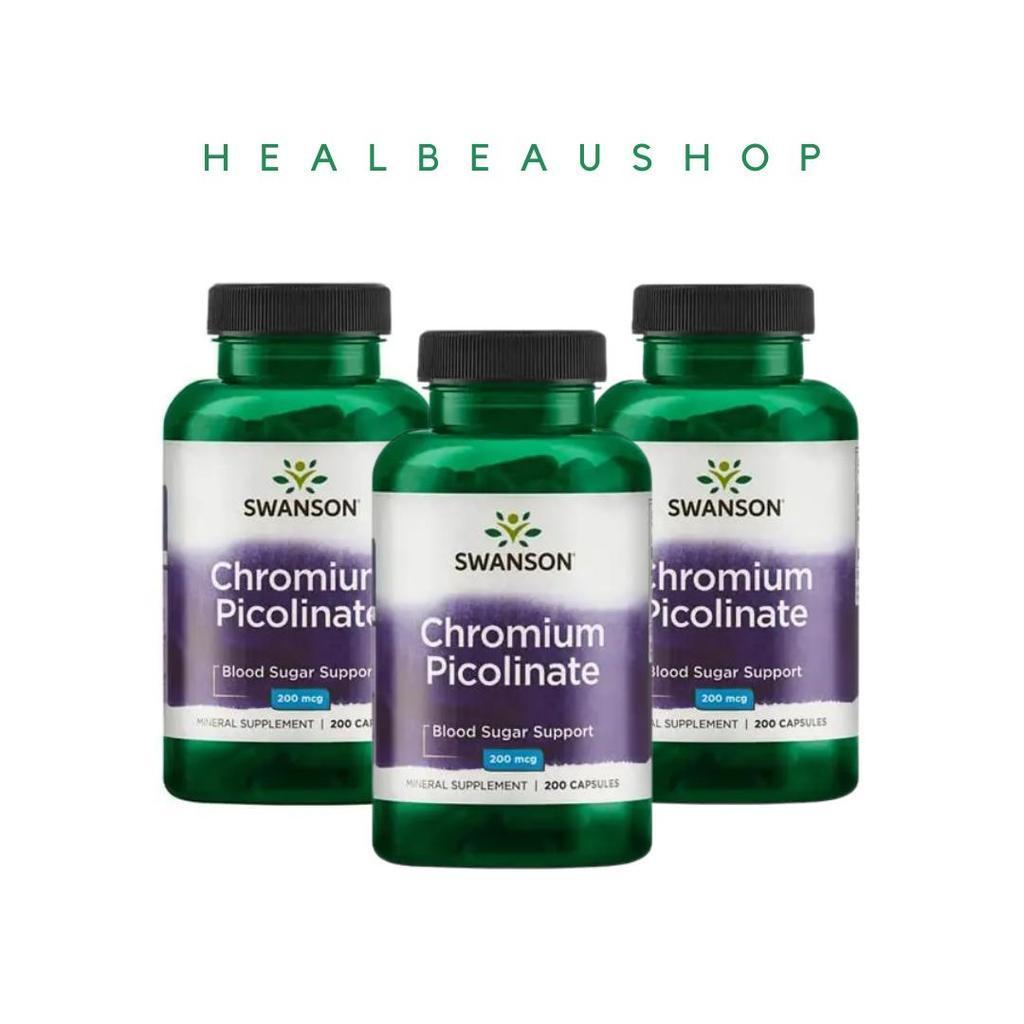 Swanson Chromium Picolinate 200mcg Original USA