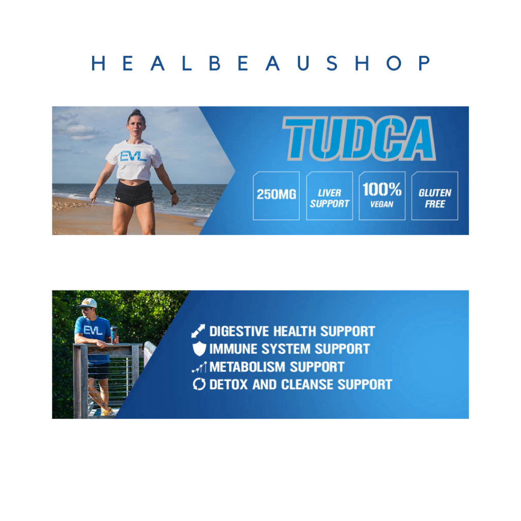 EVL Nutrition TUDCA Tauroursodeoxycholic Acid 250mg 30vcaps Detox Liver Halal