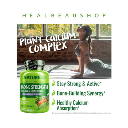 Bone Strength Vitamin Tulang Kalsium Magnesium D3 K2 Zinc Halal Ori US