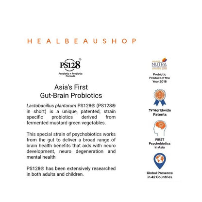 Nuva 128 Happiness Probiotic Plantarum PS 128 Probiotik Kesehatan Mental 30caps