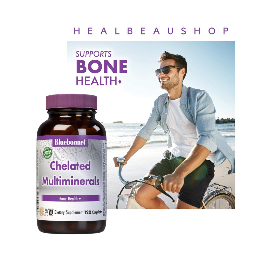 Bluebonnet Nutrition Chelated Multiminerals 120caplets Zinc Copper Magnesium etc