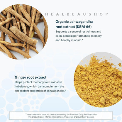 Youtheory Ashwagandha Help Reduce Stress with KSM-66 60Vcaps
