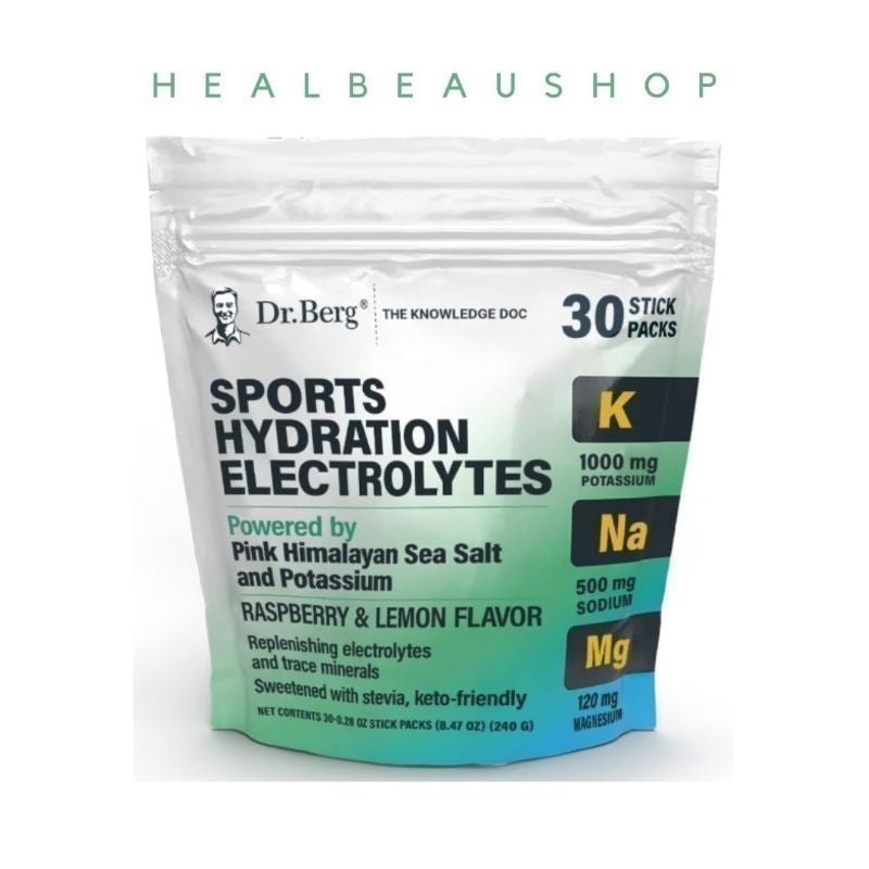 Dr. Berg Electrolytes Powder 50serving Diet Detox Potassium Magnesium Ori USA