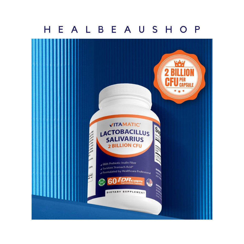Vitamatic Lactobacillus Salivarius 2 Billion CFU & 10 Billion Complex 60 DRCaps