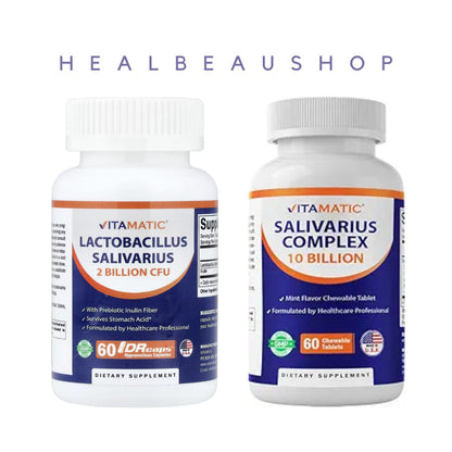 Vitamatic Lactobacillus Salivarius 2 Billion CFU & 10 Billion Complex 60 DRCaps