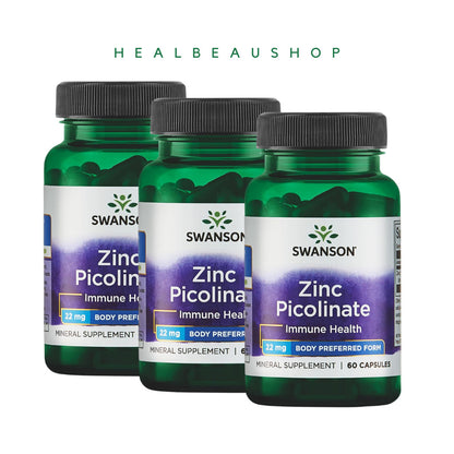 Swanson Zinc Picolinate 22 dan 50 mg Isi 60 Caps