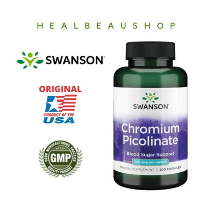 Swanson Chromium Picolinate 200mcg Original USA