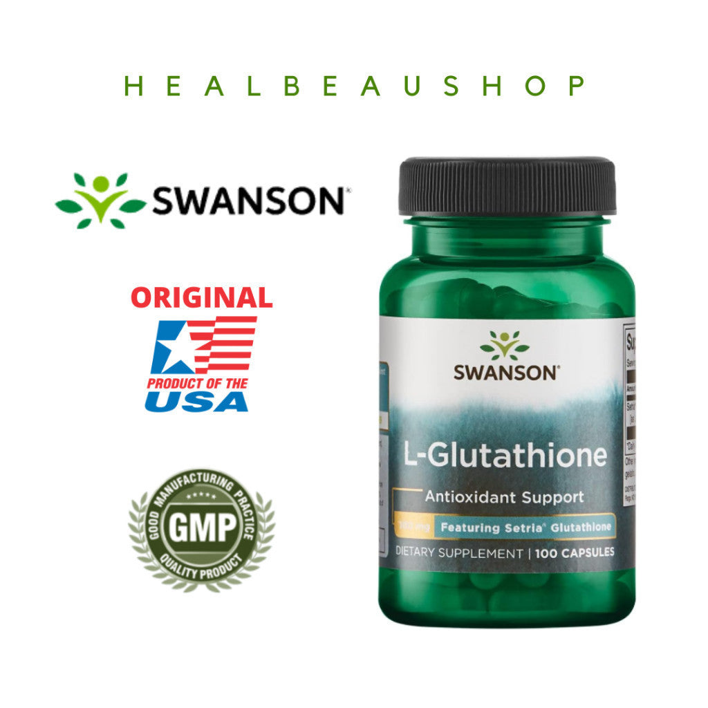 Swanson Setria Japan L-Glutathione 100mg isi 100caps Ori USA