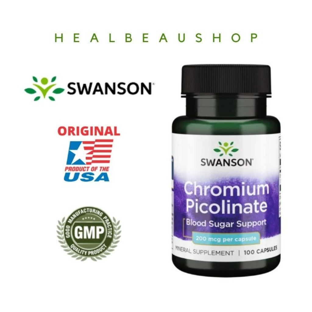 Swanson Chromium Picolinate 200mcg Original USA