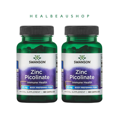 Swanson Zinc Picolinate 22 dan 50 mg Isi 60 Caps