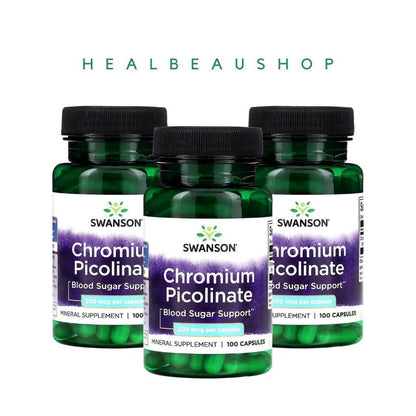 Swanson Chromium Picolinate 200mcg Original USA