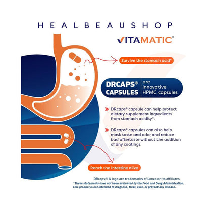 Vitamatic Lactobacillus Salivarius 2 Billion CFU & 10 Billion Complex 60 DRCaps