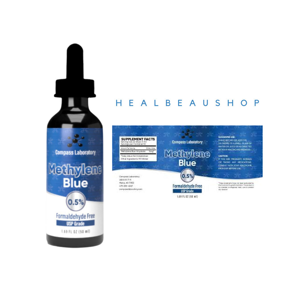 Methylene Blue 1% 50ml USP grade Vitamin Otak
