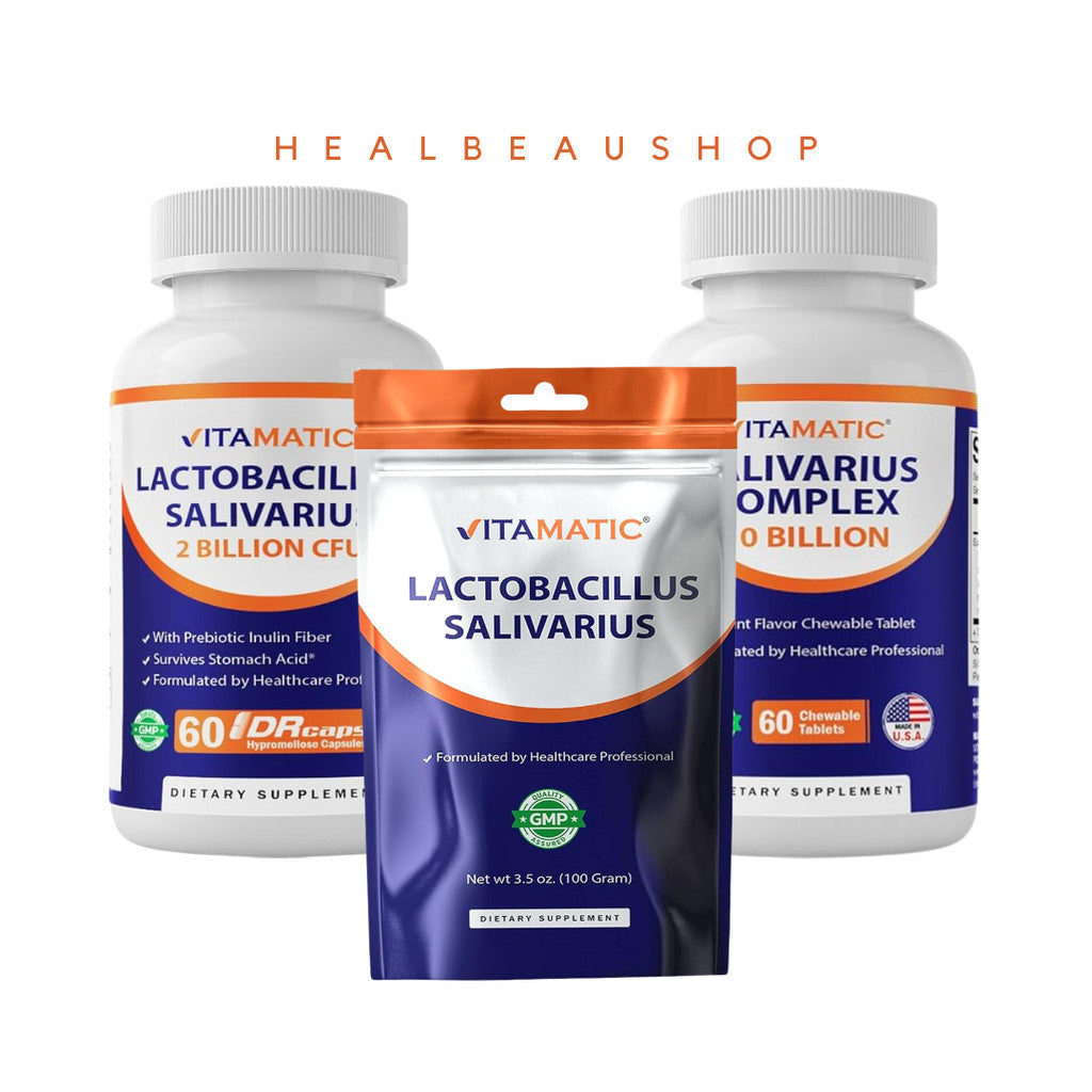 Vitamatic Lactobacillus Salivarius 2 Billion CFU & 10 Billion Complex 60 DRCaps