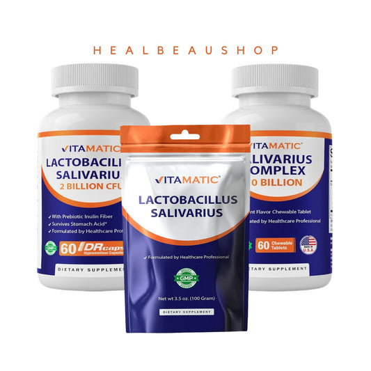 Vitamatic Lactobacillus Salivarius 2 Billion CFU & 10 Billion Complex 60 DRCaps