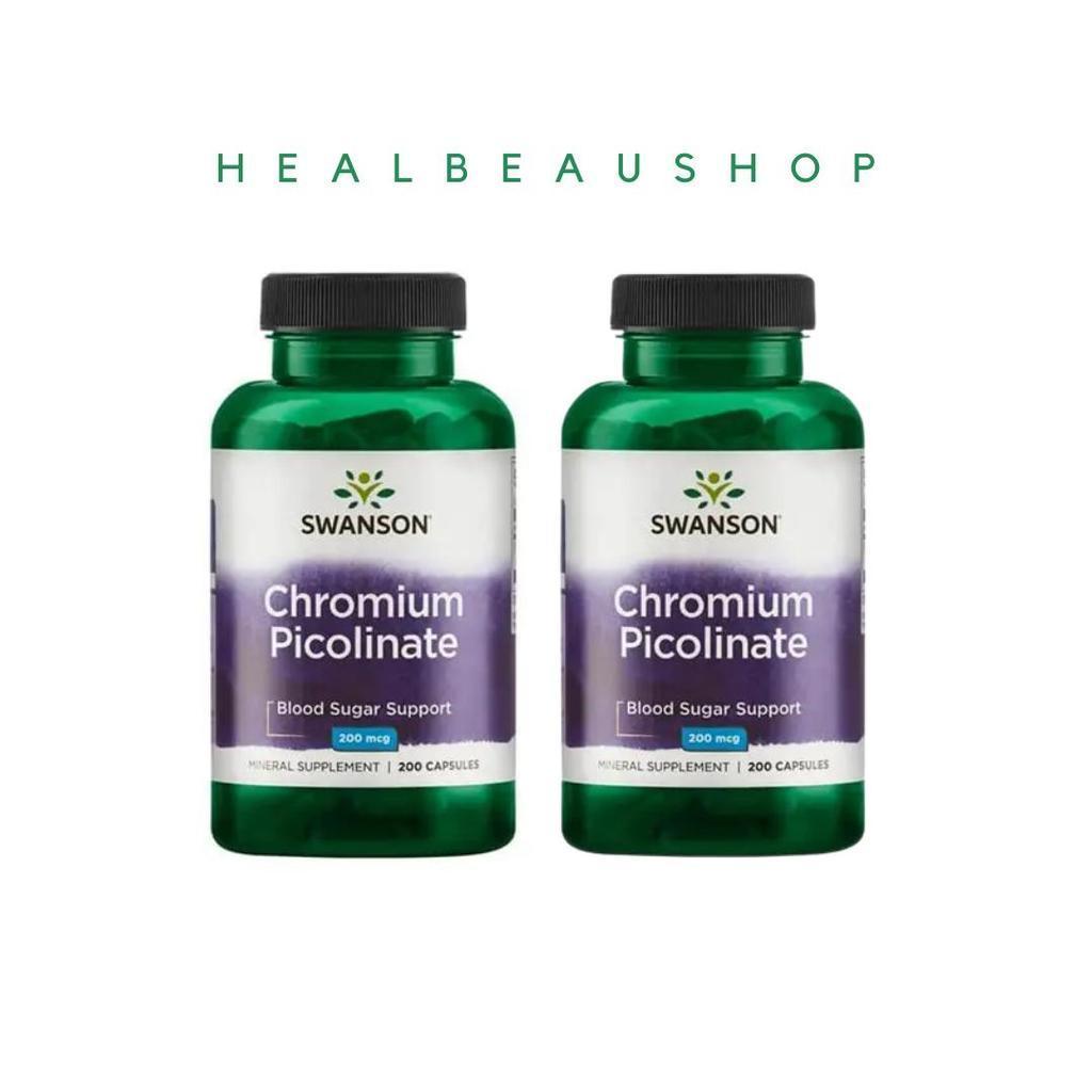 Swanson Chromium Picolinate 200mcg Original USA
