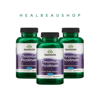 Swanson Chromium Picolinate 200mcg Original USA