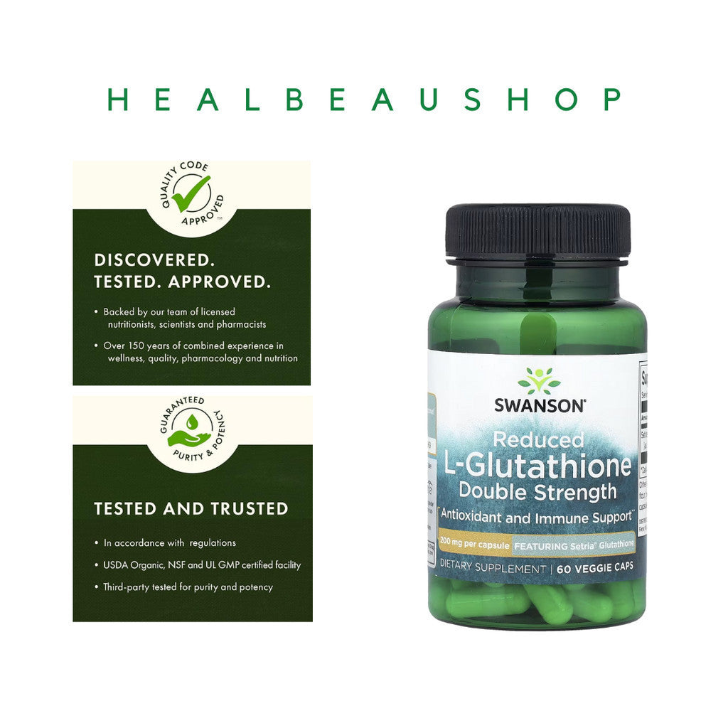 Swanson Setria Japan L-Glutathione 100mg isi 100caps Ori USA