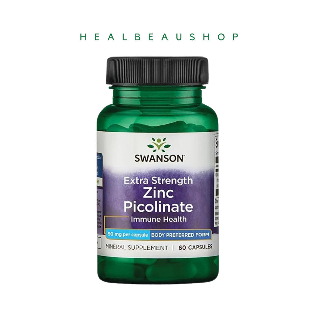 Swanson Zinc Picolinate 22 dan 50 mg Isi 60 Caps