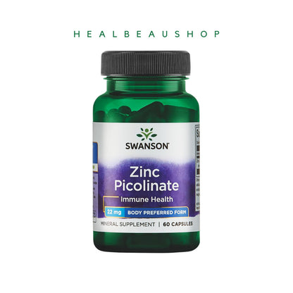 Swanson Zinc Picolinate 22 dan 50 mg Isi 60 Caps