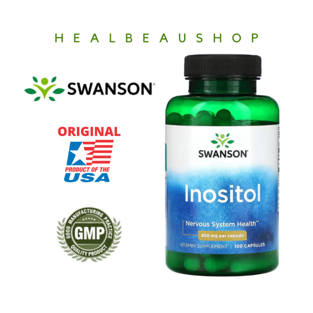 Swanson Inositol 650mg isi 100caps PCOS Kesuburan Promil Produk USA