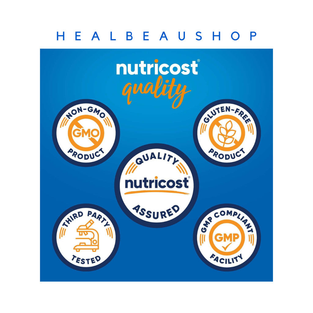 Nutricost Caffeine 100mg L-Theanine 100mg 240caps Halal Original US