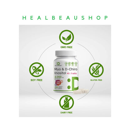 Deal Myo-Inositol & D-Chiro Inositol (40:1), 240 Veggie Capsules