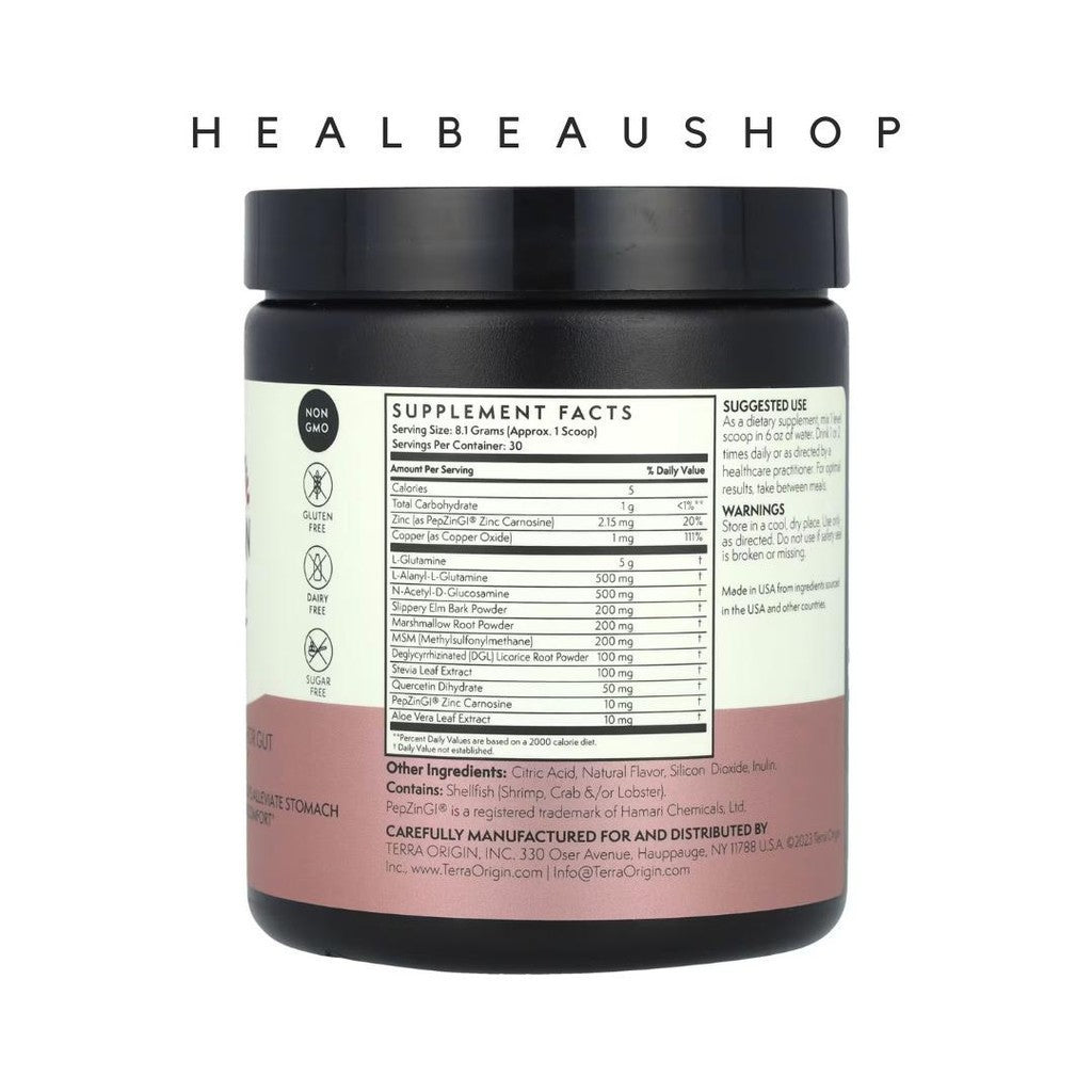 Terra Origin Healthy Gut Powder Kesehatan Pencernaan Rasa Peach banana
