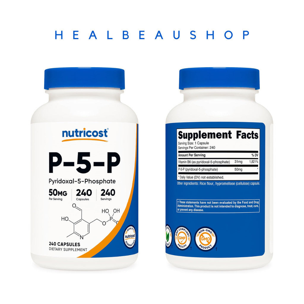 Nutricost P-5-P Pyridoxal-5-Phosphate 50mg  240caps