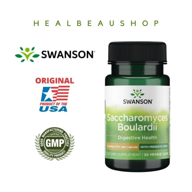 Swanson Saccharomyces Boulardii Vitamin/Suplemen Pencernaan, Lambung 5 Miliar CFU