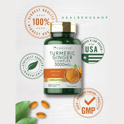 Carlyle Turmeric Curcumin Complex 1000mg|3000mg Anti Radang,Anti Inflamasi