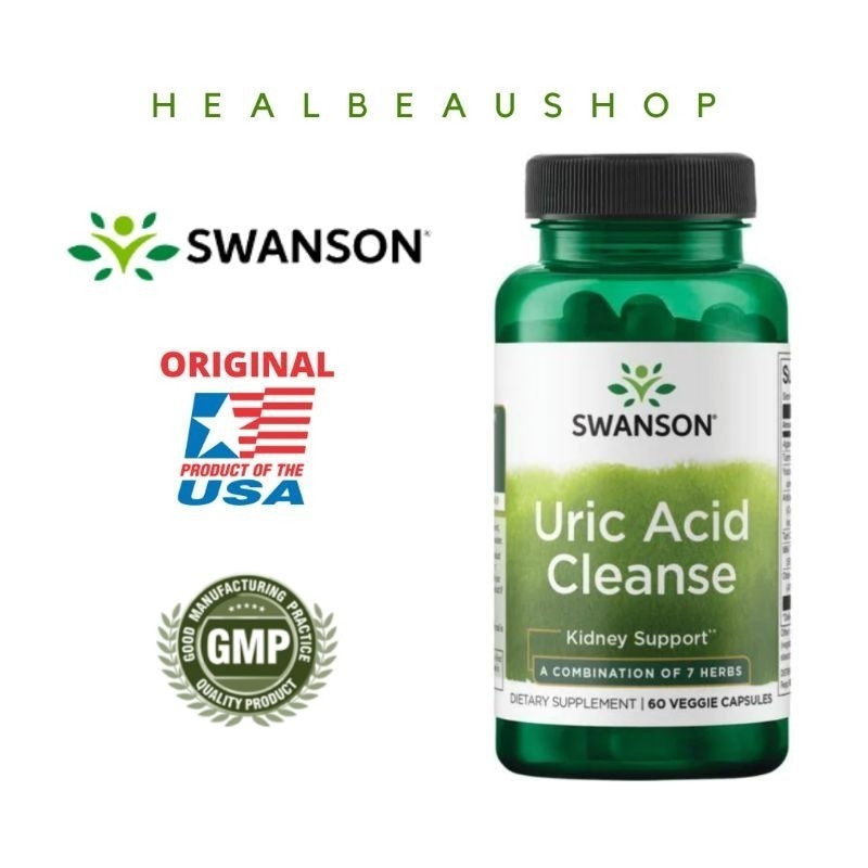 Swanson Uric Acid Cleanse Asam Urat 60 caps Original USA
