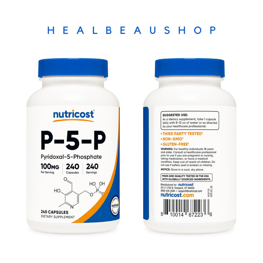 Nutricost P-5-P Pyridoxal-5-Phosphate 50mg  240caps