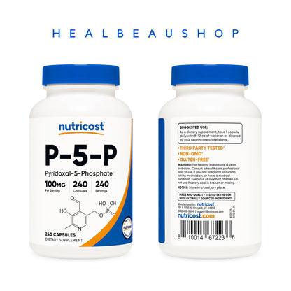 Nutricost P-5-P Pyridoxal-5-Phosphate 50mg  240caps