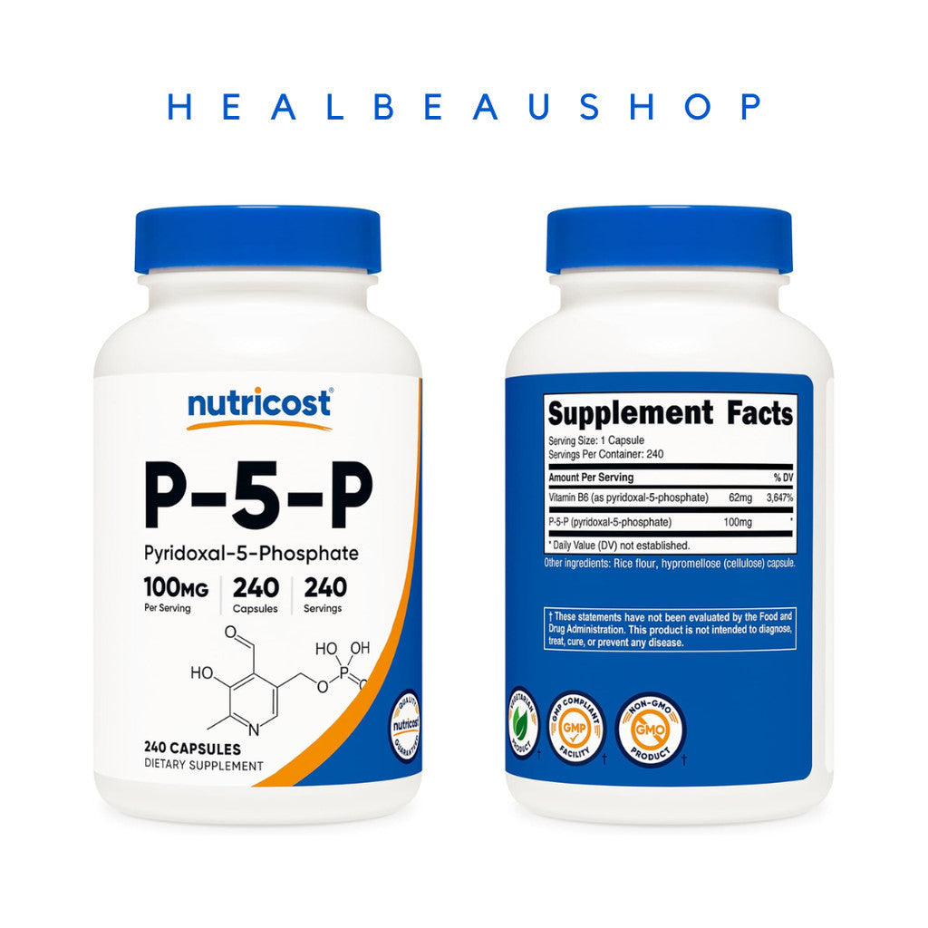 Nutricost P-5-P Pyridoxal-5-Phosphate 50mg  240caps