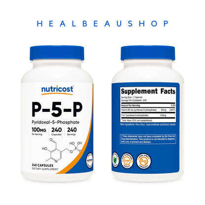 Nutricost P-5-P Pyridoxal-5-Phosphate 50mg  240caps