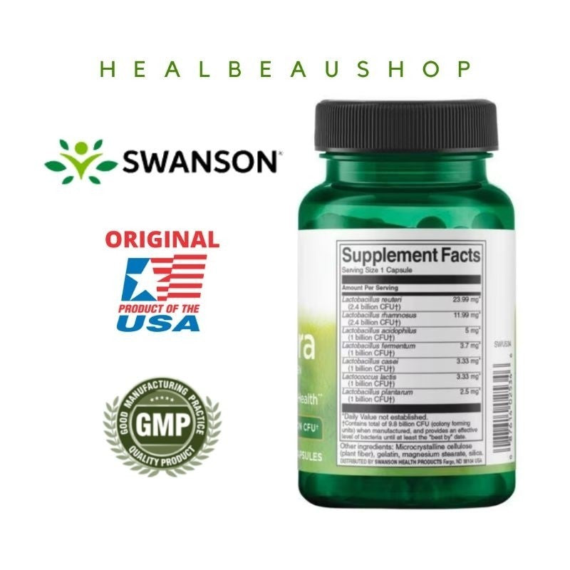Swanson Fem Flora Probiotik Wanita 9,8 Miliar CFU Isi 60 Caps