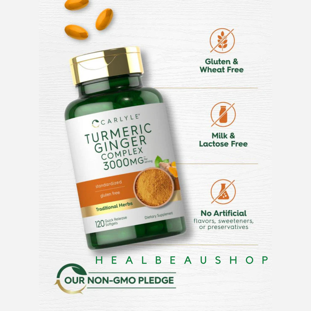 Carlyle Turmeric Curcumin Complex 1000mg|3000mg Anti Radang,Anti Inflamasi