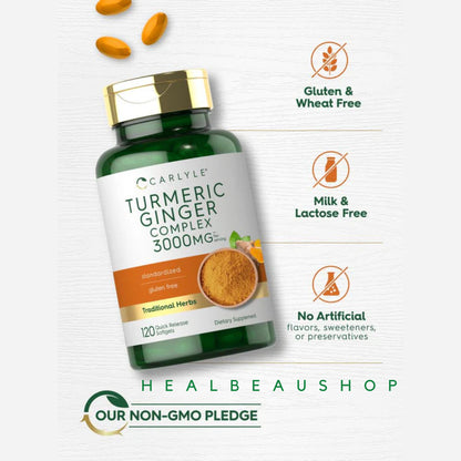 Carlyle Turmeric Curcumin Complex 1000mg|3000mg Anti Radang,Anti Inflamasi