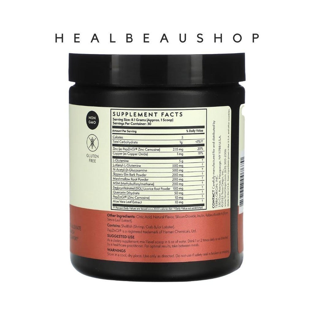 Terra Origin Healthy Gut Powder Kesehatan Pencernaan Rasa Peach banana