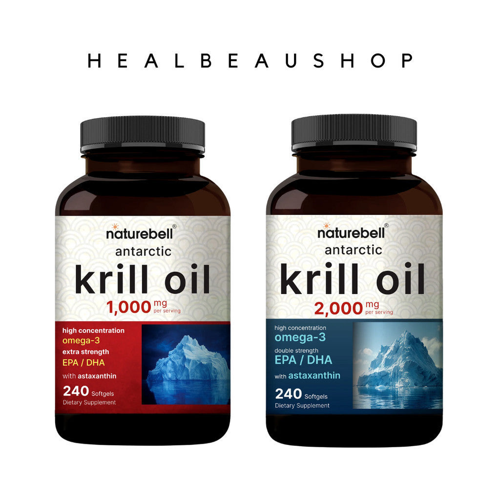 Naturebell Krill Oil 1000mg  Omega 3 with Astaxanthin 240softgels