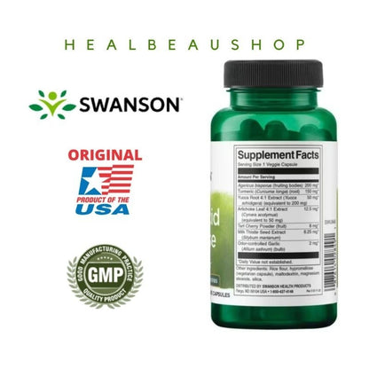 Swanson Uric Acid Cleanse Asam Urat 60 caps Original USA