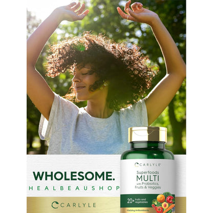Carlyle Superfoods Multi with Probiotics, Fruits and Veggies 120ccp Original