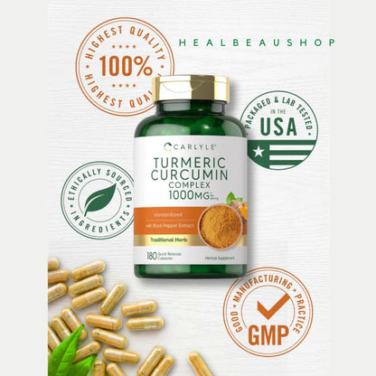 Carlyle Turmeric Curcumin Complex 1000mg|3000mg Anti Radang,Anti Inflamasi