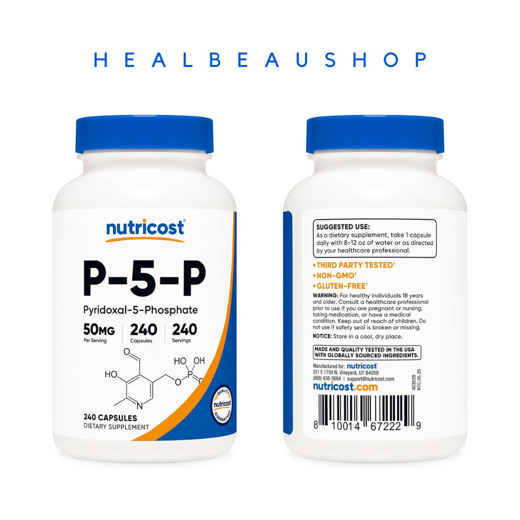 Nutricost P-5-P Pyridoxal-5-Phosphate 50mg  240caps