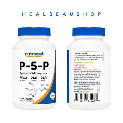 Nutricost P-5-P Pyridoxal-5-Phosphate 50mg  240caps