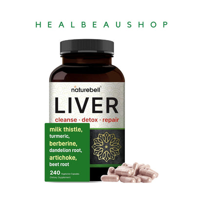 Naturebell Liver Detox Milk Thistle Turmeric Dandelion Root Beetroot 240caps