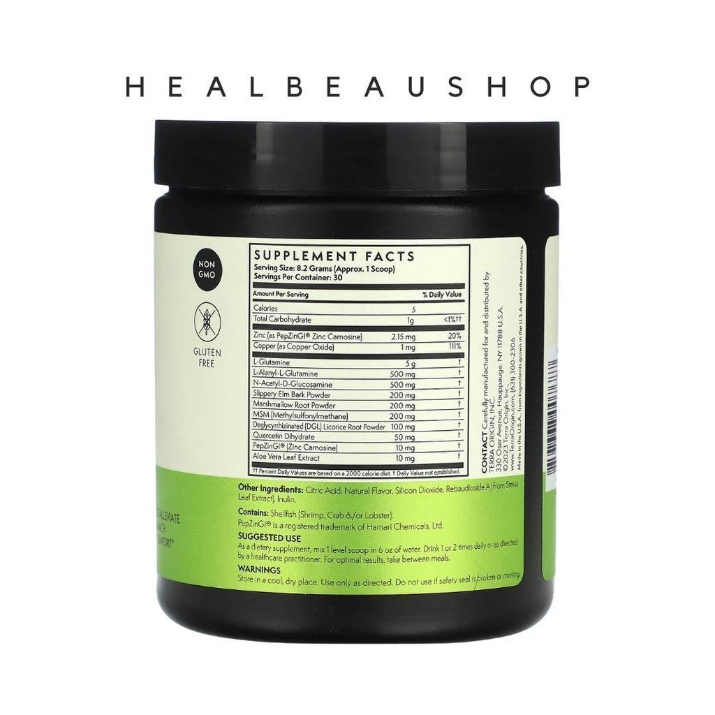 Terra Origin Healthy Gut Powder Kesehatan Pencernaan Rasa Peach banana